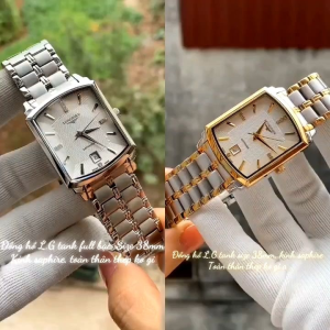 Đồng Hồ Nam L.G phom tank Size 30x40mm máy pin Nhật kính sapphire chống xước dây thép không rỉ