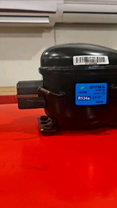 KOMPRESOR 1/6PK GFF57AA AL KULKAS 2 PINTU ORIGINAL REFRIGERANT R134A KOMPLIT