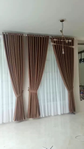 Gorden Vitrase Polos terbaru untuk jendela 200x250