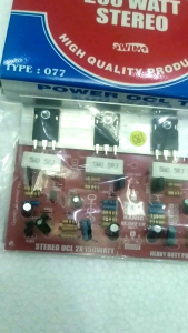 Rangkaian kit stereo power amplifier OCL TIP 200 Watt wahh sekali murah berkualitas