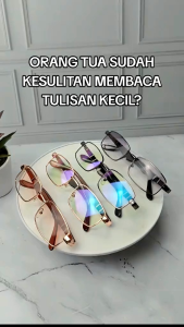 COD Kacamata Baca Plus 2In 1 Baca Dan Jalan Frame Besi Kacamata Doubel Fokus Jauh Dekat