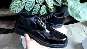sepatu pdh tali pendek security tni polri paskibra formal kantor