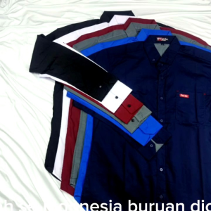 PROMO PAKET KEMEJA POLOS PANJANG TREND 2024 ISI 3 PCS (M.L.XL.XXL )