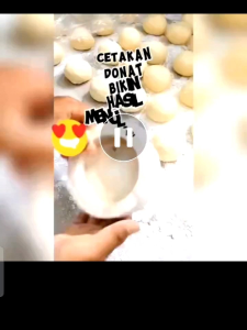 Cetakan Donat Kayu Mangkuk