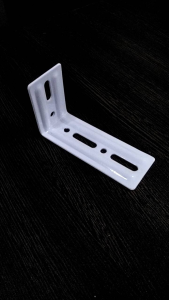 MULTI-USE 2"X3" STEEL ANGULAR BRACKET POWDER COATED WHITE