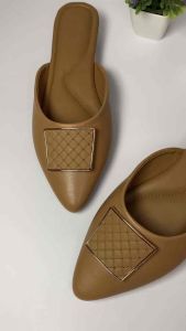 Futto.chic sepatu flat mules slip-on wanita cantik pita Dm10