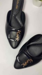 Futto.chic sepatu flat mules slip-on wanita cantik pita $$