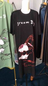 Helen Dress Casual jumbo Motif Kekinian Katun // Atasan midi perempuan