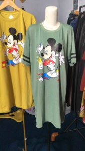 Helen Dress Casual Motif Kekinian Katun Premium // Atasan midi perempuan