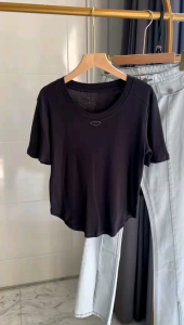 ●ECLAIRE● 043 Tshirt Kaos Oneck Shortsleeves Lengan Pendek Basic Polos Kasual Casual Mode Korea Santai Import 8282