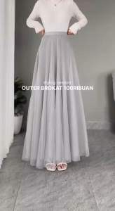 Outer Sarah Tulle Bordir Mix Brukat Baju Lebaran Luaran 2025 Viral Model Terbaru/Baju Pesta/Pernikahan/Kondangan/Idul Fitri 2025