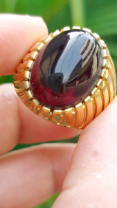 CINCIN BATU PERMATA YAMAN WULUNG API ◇ REAL PICT ( TITANIUM ANTI KARAT )
