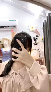 ชุดเดรชคอบัวแขนยาวเชือกผูกโบว์ สาวอวบสาวอ้วนสามรถใส่ได้สบายน่ารักมินิมอลมินนิใจเลยจ้าสาวๆ