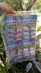 24-pcs garuk cukur Goliath 3 mata pisau ganda kerokan pria