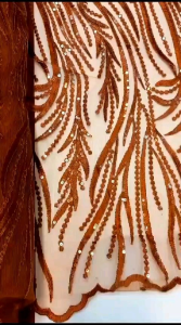 Kain Tille Emmerall Payet Siqrun Mewah / Bahan Tulle Murah / Bahan Tille Full Payet Siqeun New / Kain Tille Emmeral Terbaru