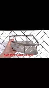 🌹BACO🌹 SUS304 S/STEEL GUNMETAL CORNER SHAMPOO RACK