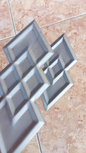 Ornament pagar wajik susun rapat tampilan satu muka | oranamen pagar