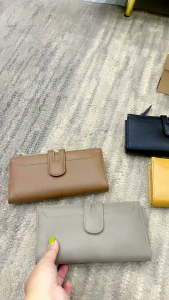 Dompet wanita kulit papirut garut model dompet lipat panjang