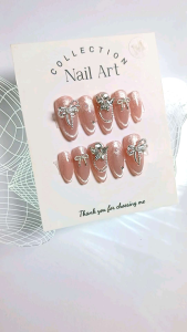 Móng tay thiết kế Nail box mắt mèo hồng mã số AB20