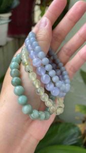 [BRACELET] Vòng tay đá tự nhiên tông màu xanh Amazonite Prehnite Blue Lace Agate Angelite 🍀Natural Bracelet Crystal