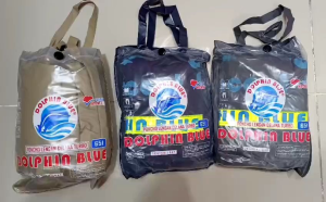 651 PONCHO LENGAN CELANA TURBO 651 jas hujan merk DOLPHIN BLUE