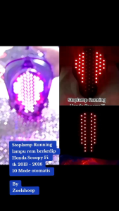 Stoplamp Running Scoopy Fi 2013 - 2016 8 & 10 mode otomatis