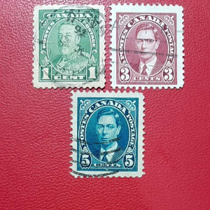 Prangko Poste Kuno Kanada 3 pcs USED