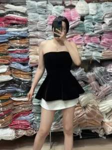 Sét rời áo ống cúp ngực nhun kèm quần đùi dũi dạo phố fom 52kg utrbrpc