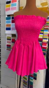 Sét bộ áo nhún xoè kèm quần đùi fom như váy đi biển utrrb fom 52kg