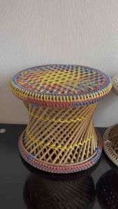 เก้าอี้ เก้าอี้หวาย เก้าอี้นั่ง เก้าอี้ไม้เตี้ย เก้าอี้สานมือ 9 นิ้ว คละสี สินค้าผู้สูงอายุ