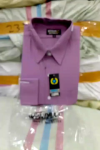 Wendya.T Kemeja Pria Formal Warna Ungu Taro✓Kemeja Polos Lengan Panjang