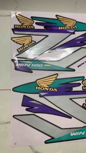 Bộ tem honda Win 98 màu đen hàng nhập Thái Lan chất lượng cao dành trang trí riêng cho dòng xe này tem in lụa màu sắc cực đẹp và bềngiá bán cực tốt bán lẻ như bán sỉ