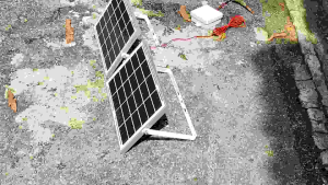 Double Panel Solar Water Pump Set 12V 10W & DC 12V Pump & Large Capacity Battery Pond Kolam [Pam Solar Kapasiti Besar]