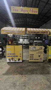 Xe bán  cà phê INOX gấp gọn đem lại năng xuất hiệu quả cho người mới khởi nghiệp Cơ khi Tân Ngọc Châu