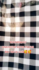 Kain Poleng Bali Kotak Hitam Putih: Desain Tradisional dan Aplikasi Modern