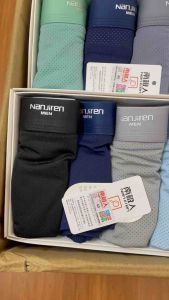 Hộp 4 chiếc sịp đùi thông hơi cao cấp NANJIREN dành cho nam chất liệu mềm mịn bền đẹp thoáng mát