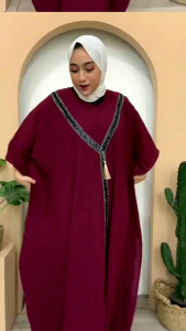 PRODUK TERBARU FREE ONGKIR Azzahra Abaya Kaftan Turkey Payet Crinkle Airflow