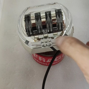 Projie Biled 4Lensa Plus Ring Devil - Lampu Projie Biled Hilow PutihKuning Motor Mobil DC 12Volt Harga 1 Biji