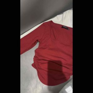 SIZE LỚN BIGSIZE 55Kg-100Kg AMS14 ÁO THUN TAY DÀI CỔ VUÔNG NHÚN EO