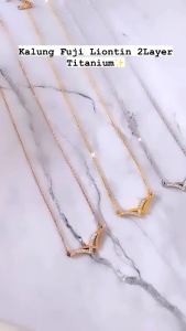 RinaXp- Kalung Wilona Titanium Permata Zircon Kalung Fashion Korea Import Anti Karat