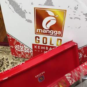 Kain pelikat mangga kembang gold