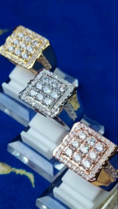 Cincin pria berlian mewah elegan A03