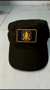 Topi Komando Security Velcro banyak Pilihan Logo & Warna bisa copot pasang
