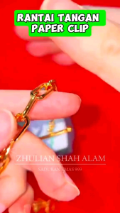 [BT5050BT5051BT5052RG5030] Zhulian Rantai tangan Paper Clip Emas Saduran/ Bracelet Gold Plated Jewellery