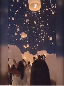1pcs Flying Wishing Lamp Chinese Lantern Sky Lanterns Kongming Lanterns CNY Flame retardant paper