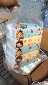 ทิชชู่ลายการ์ตูน จำนวน 1แพ็ค 5ห่อ