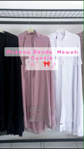Mukena Crinkle Renda Mewah