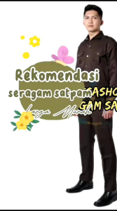 Stelan Seragam Safary Satpam Warna Coklat Hitam Bahan Twist Terbaru 2023