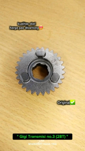 gigi transmisi - counter gear 28t (03d) sparepart motor roda tiga