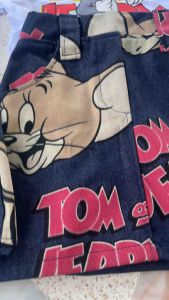 ชุดเซ็ตทอม&เจอรี่ เสื้อกระโปรงยีนส์พร้อมหมวก